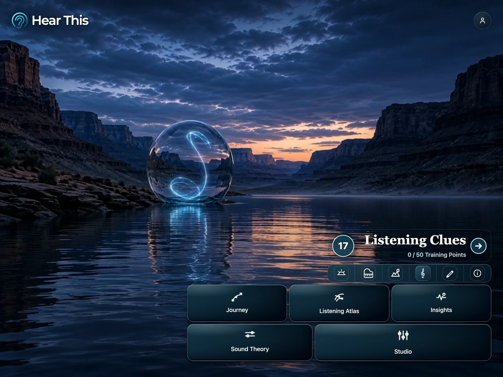 Hear This Home on ipad in Dusk