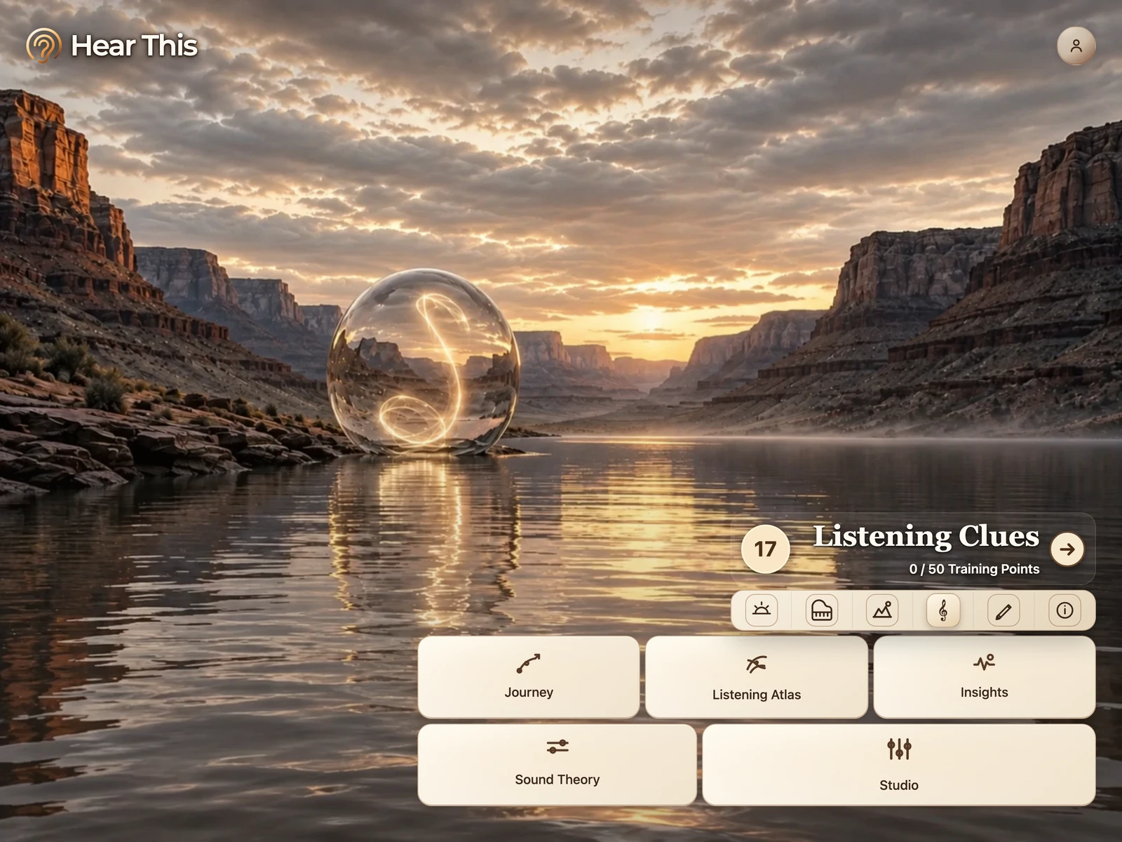 Hear This Home in Sunrise, the app’s light appearance